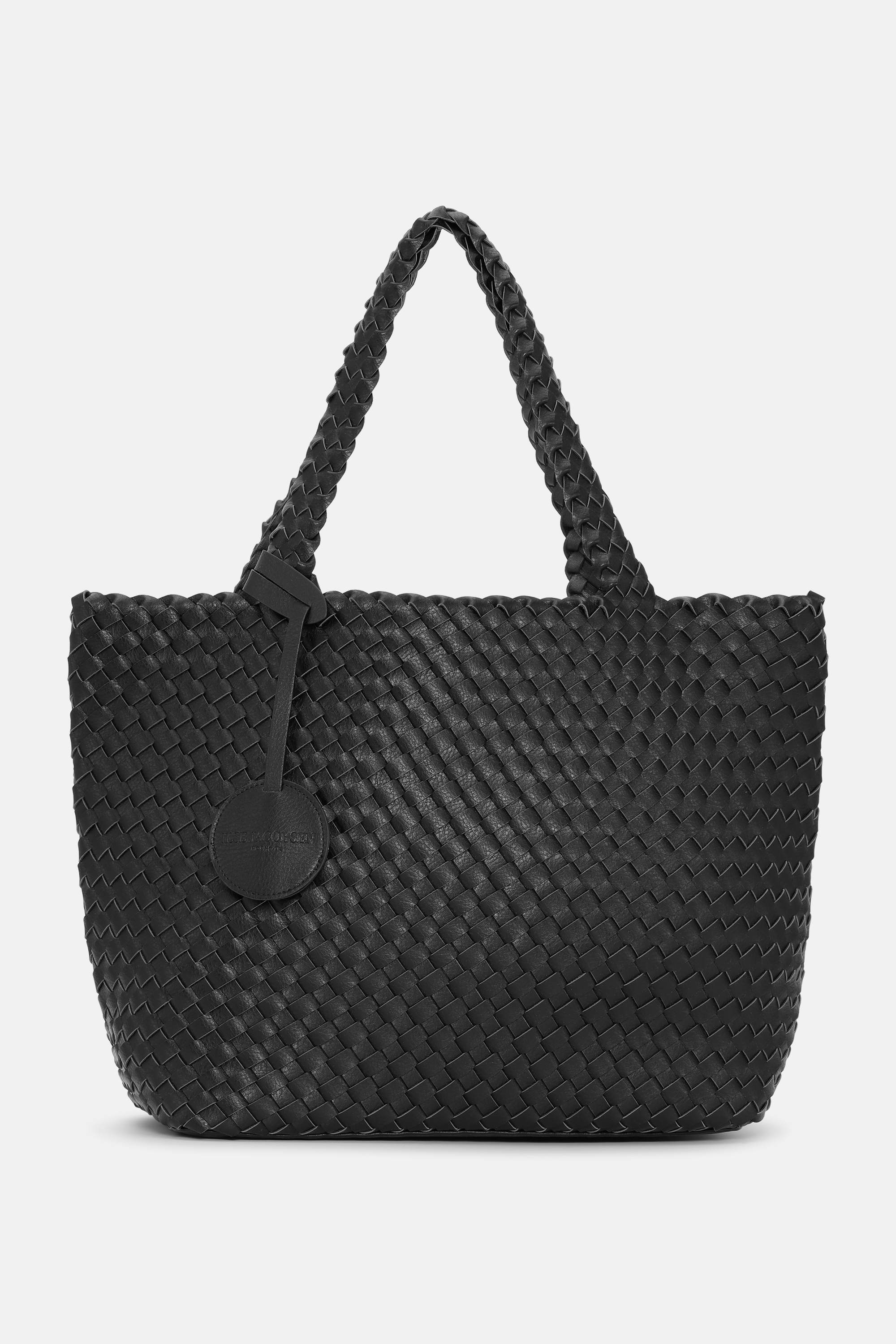 Tote Bag Braided - Black Gun metal